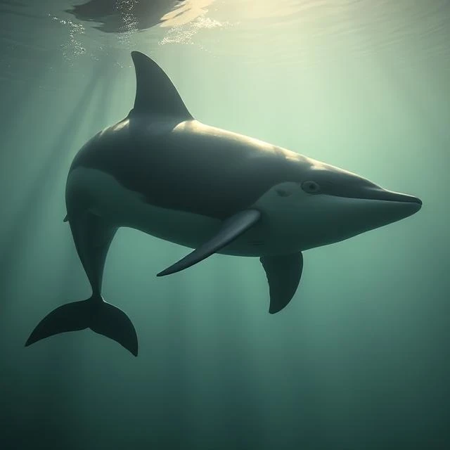 delfines y ballena